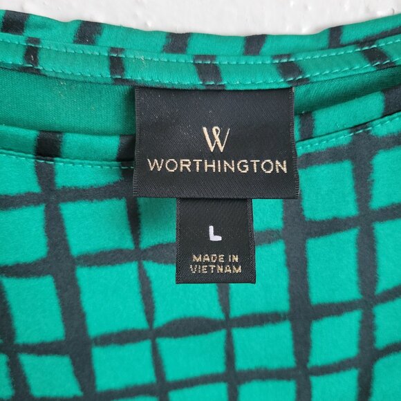 Worthington Green Blouse - Picture 3 of 7